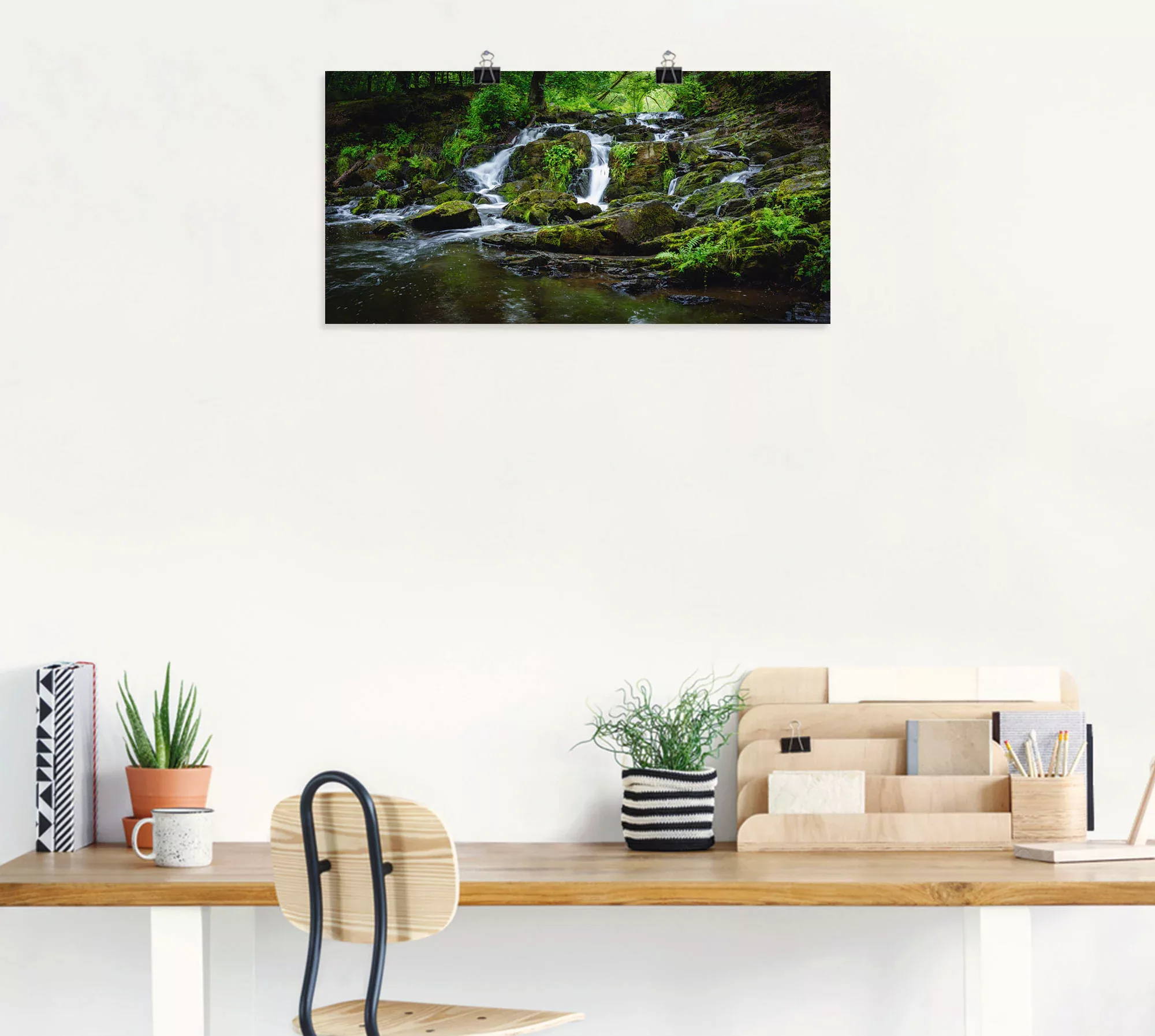 Artland Wandbild "Wasserfall Panorama", Wasserfallbilder, (1 St.), als Lein günstig online kaufen