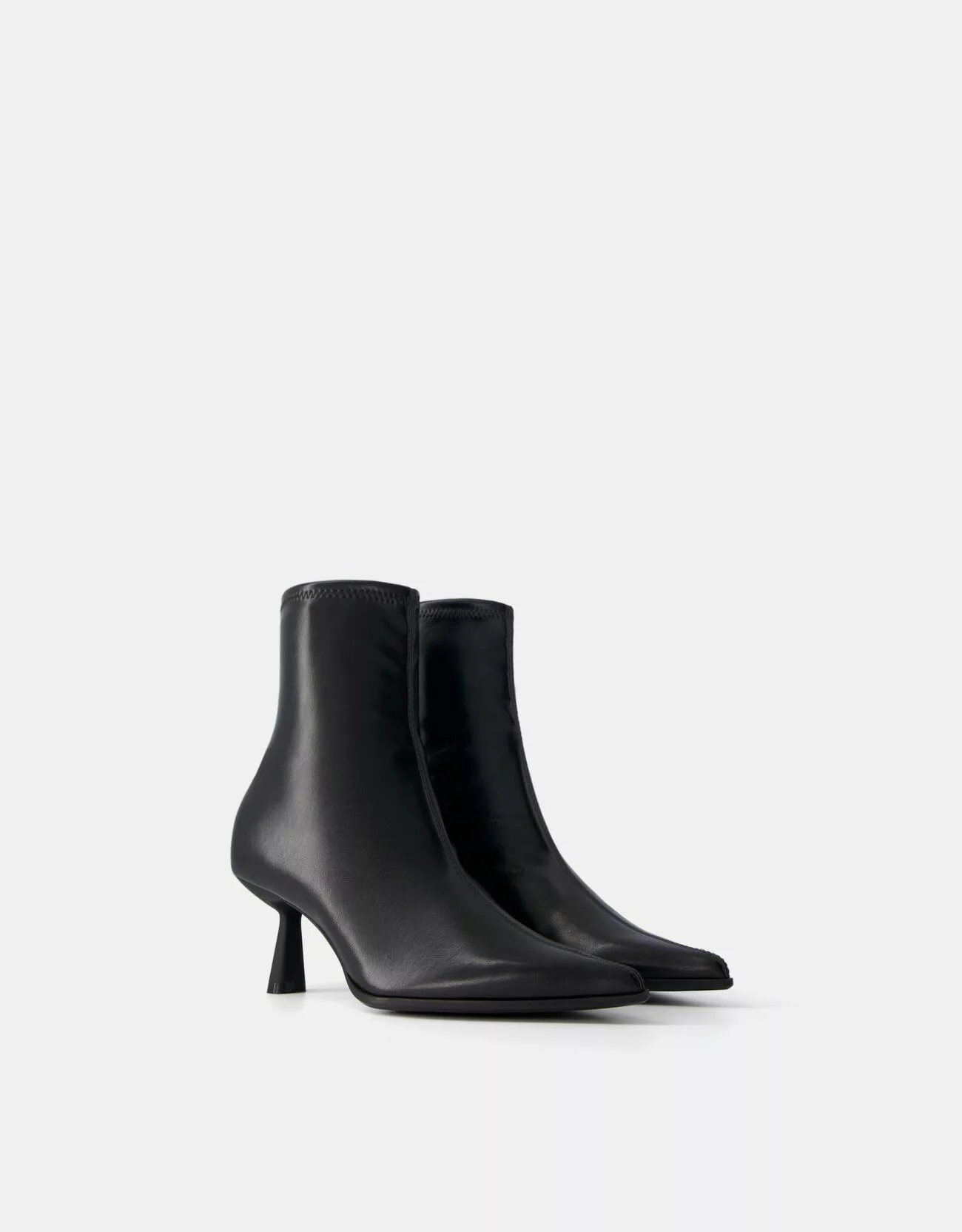 Bershka Kitten Absatzstiefeletten Damen 35 Schwarz günstig online kaufen