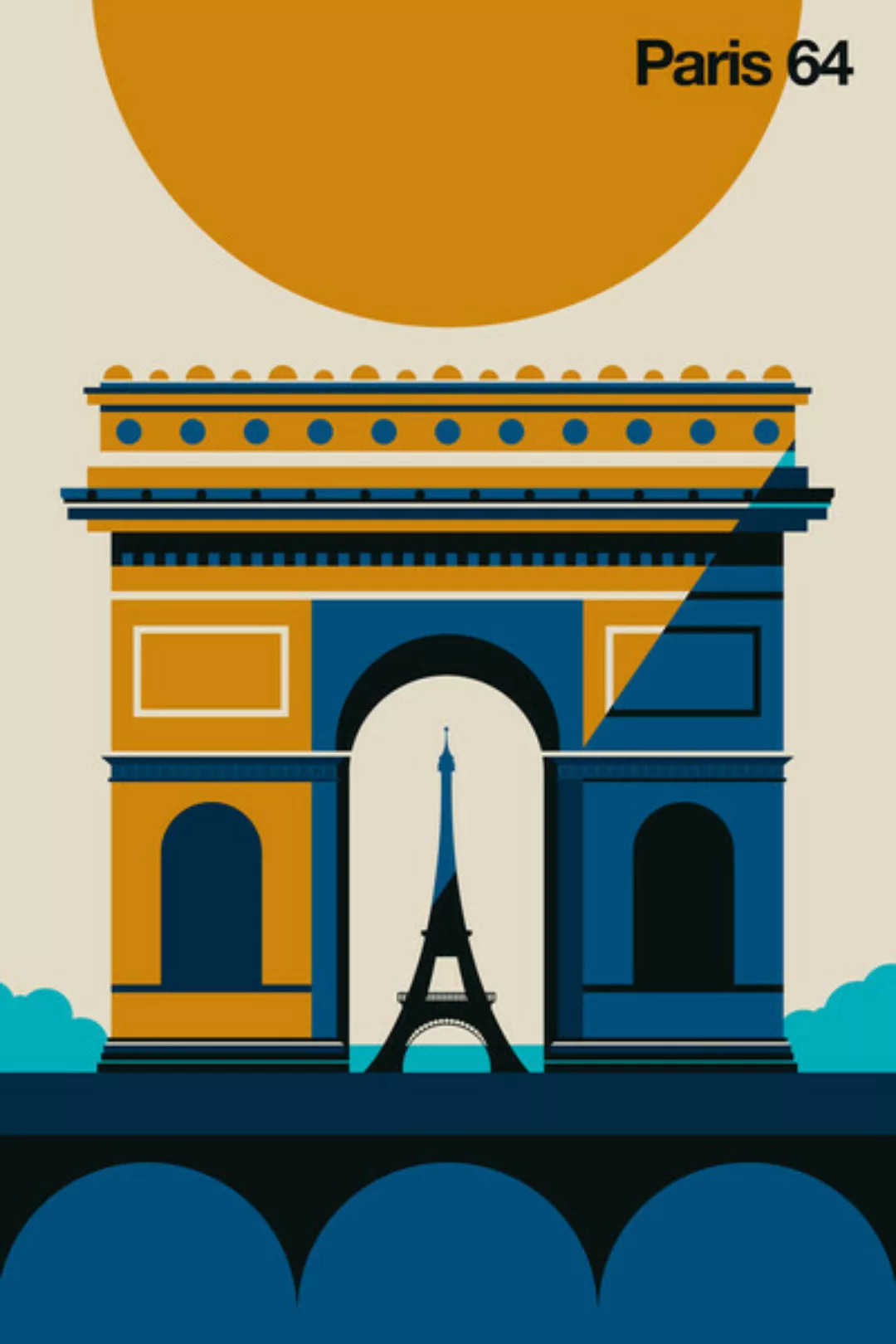 Poster / Leinwandbild - Paris 64 günstig online kaufen