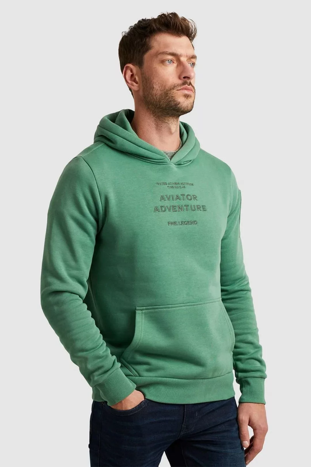 PME Legend Hoodie Logo Grün - Größe XL günstig online kaufen