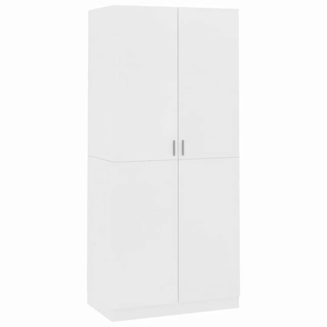 Kleiderschrank Weiß 90ã52ã200 Cm Spanplatte günstig online kaufen