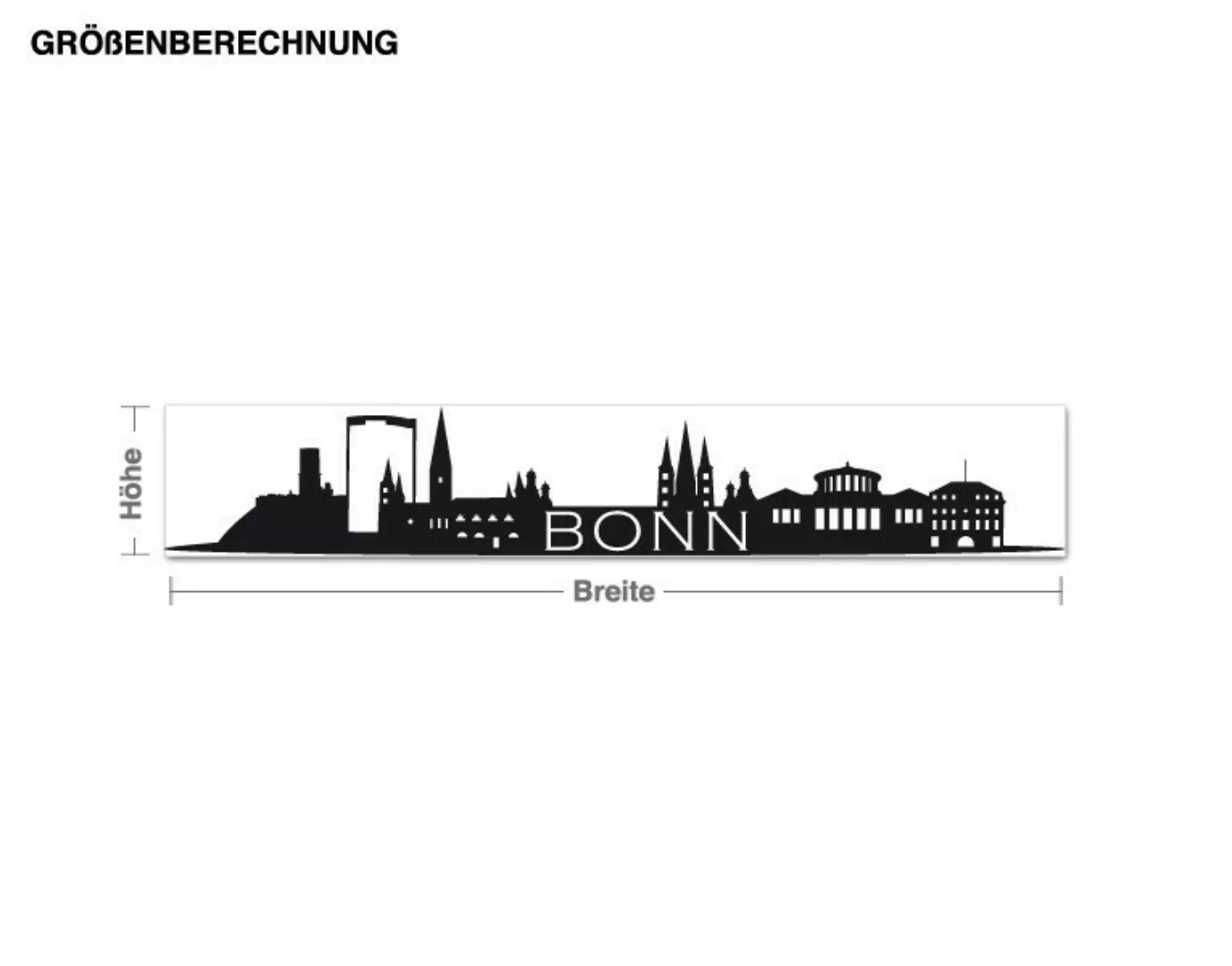 Wandtattoo Architektur & Skyline Skyline Bonn günstig online kaufen