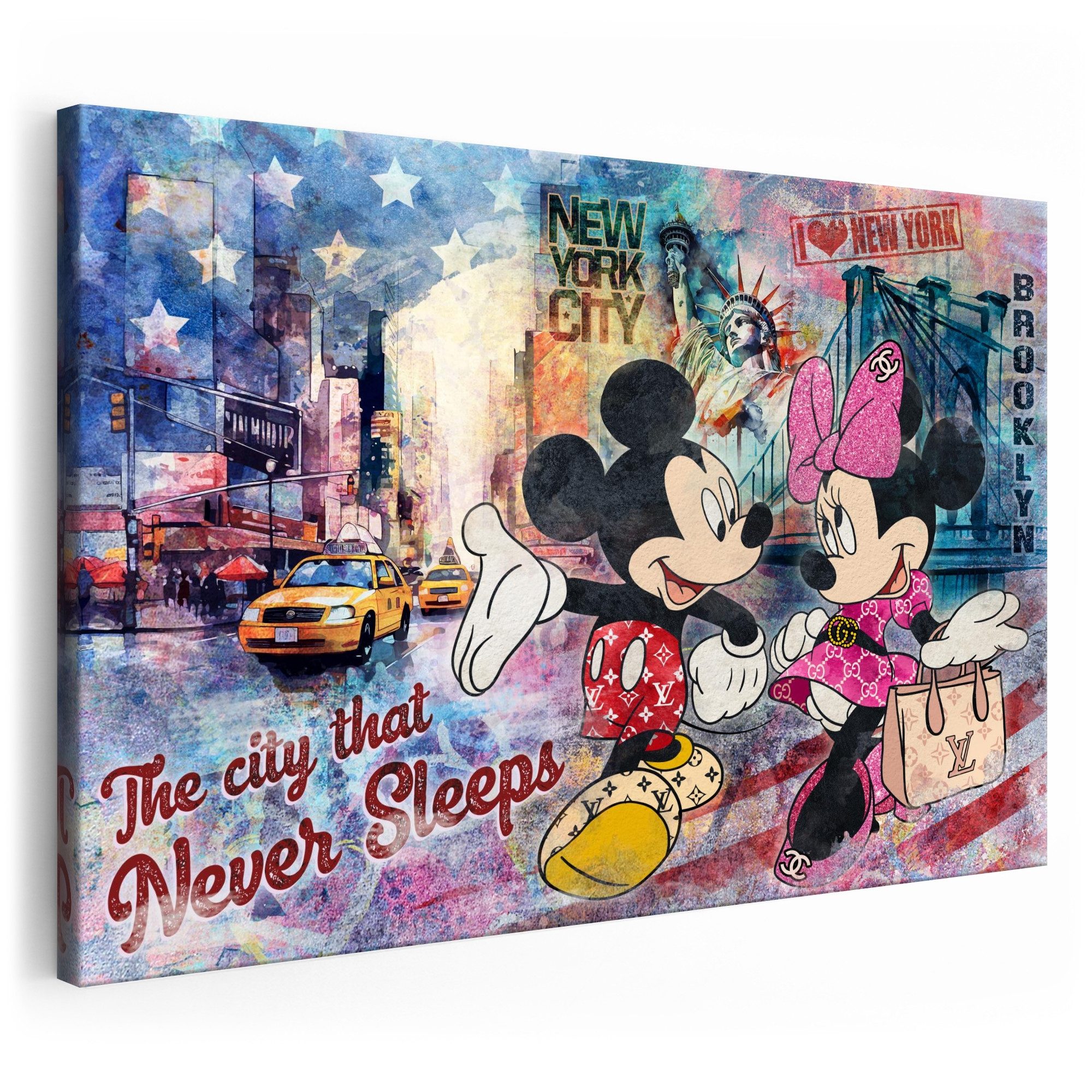 Artmazing Leinwandbild Mickey never Sleeps, XXL günstig online kaufen