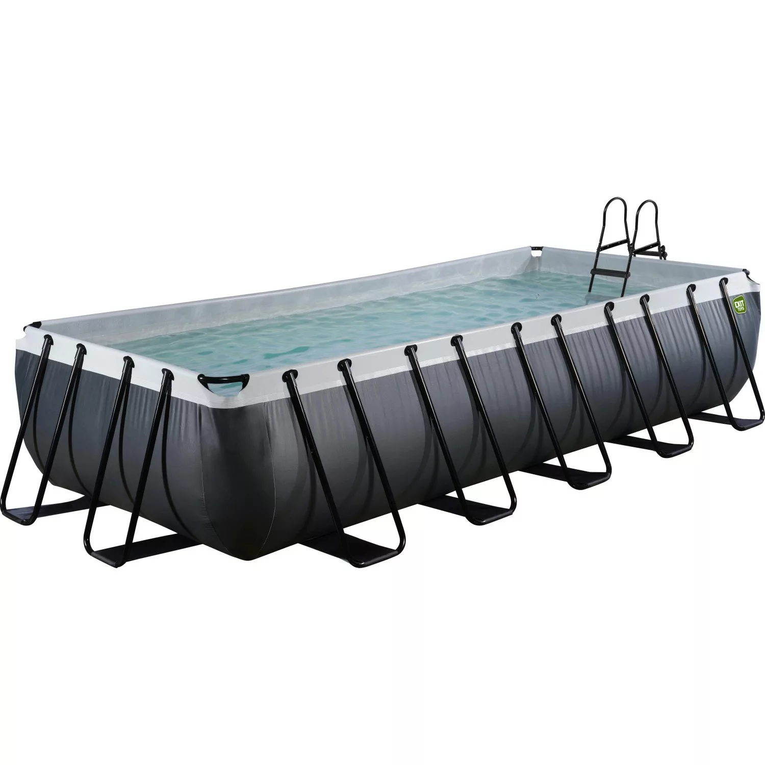 EXIT Framepool "Black Leather Pool 540x250x100cm", mit Filterpumpe - schwar günstig online kaufen