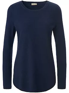 Rundhals-Pullover include blau günstig online kaufen