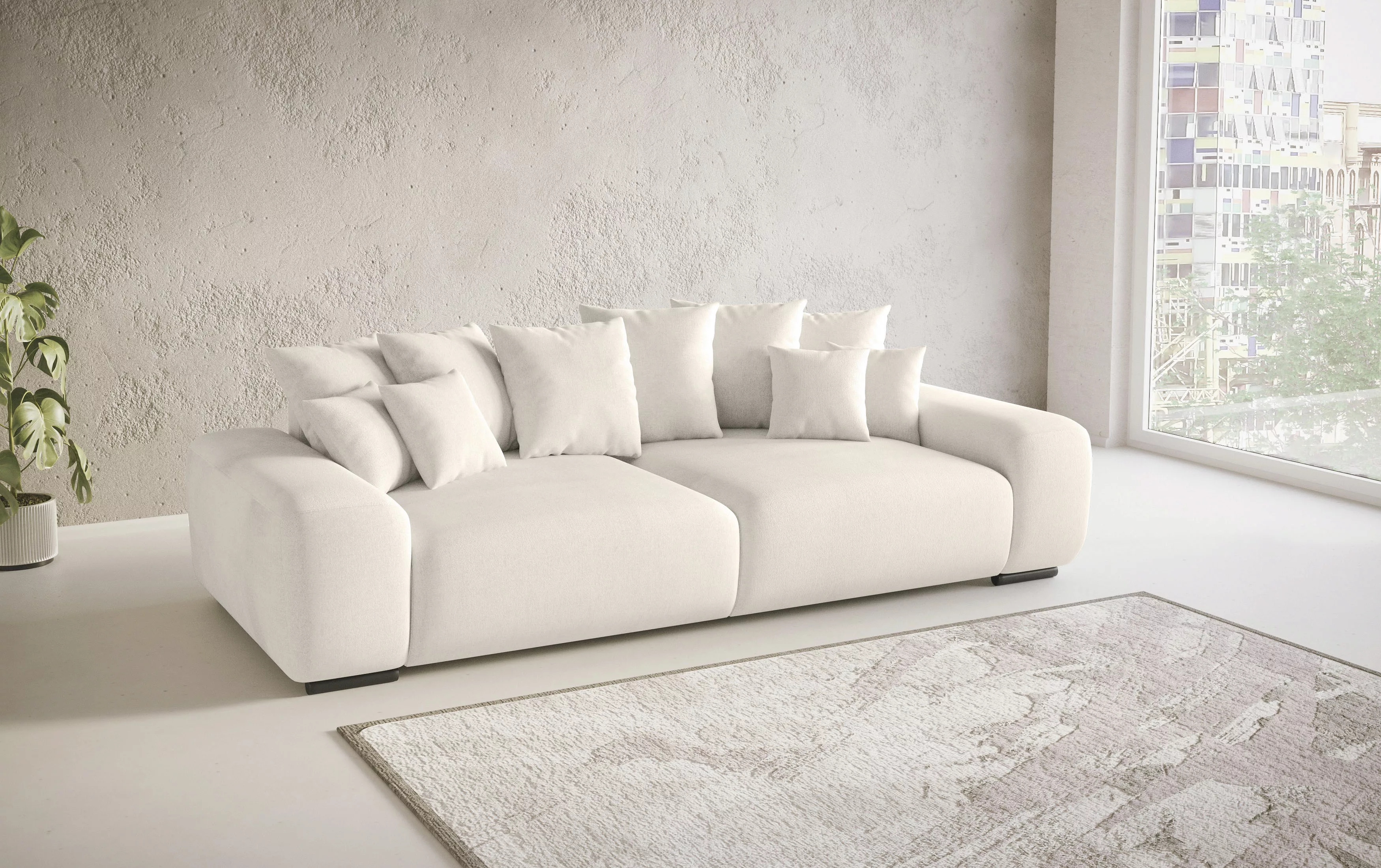 Home affaire Big-Sofa "Sundance, B/T 302/137 cm", Dauerschläfer mit Hygiene günstig online kaufen