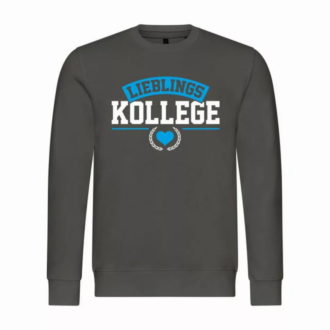 deinshirt Rundhalspullover Herren Sweatshirt Lieblingskollege Mit Print Mot günstig online kaufen