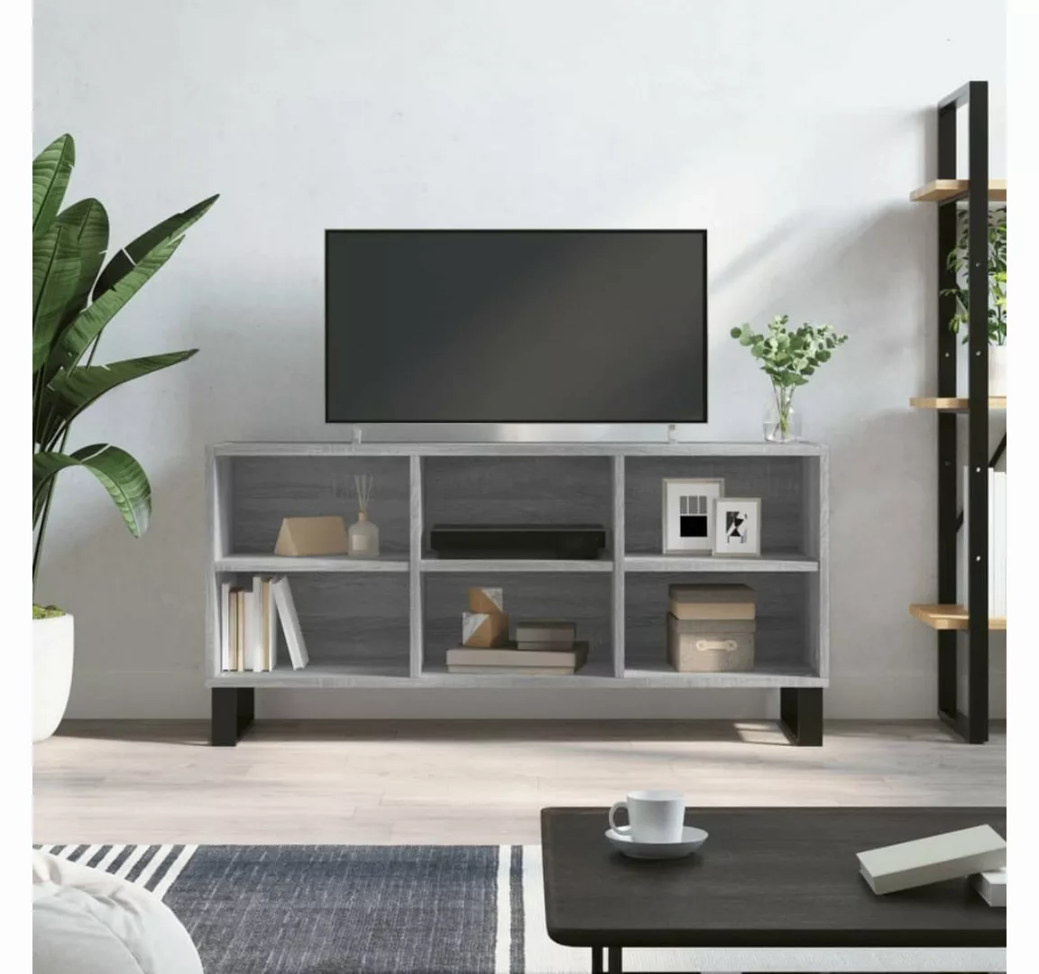 vidaXL TV-Schrank TV-Schrank Grau Sonoma 103,5x30x50 cm Holzwerkstoff günstig online kaufen