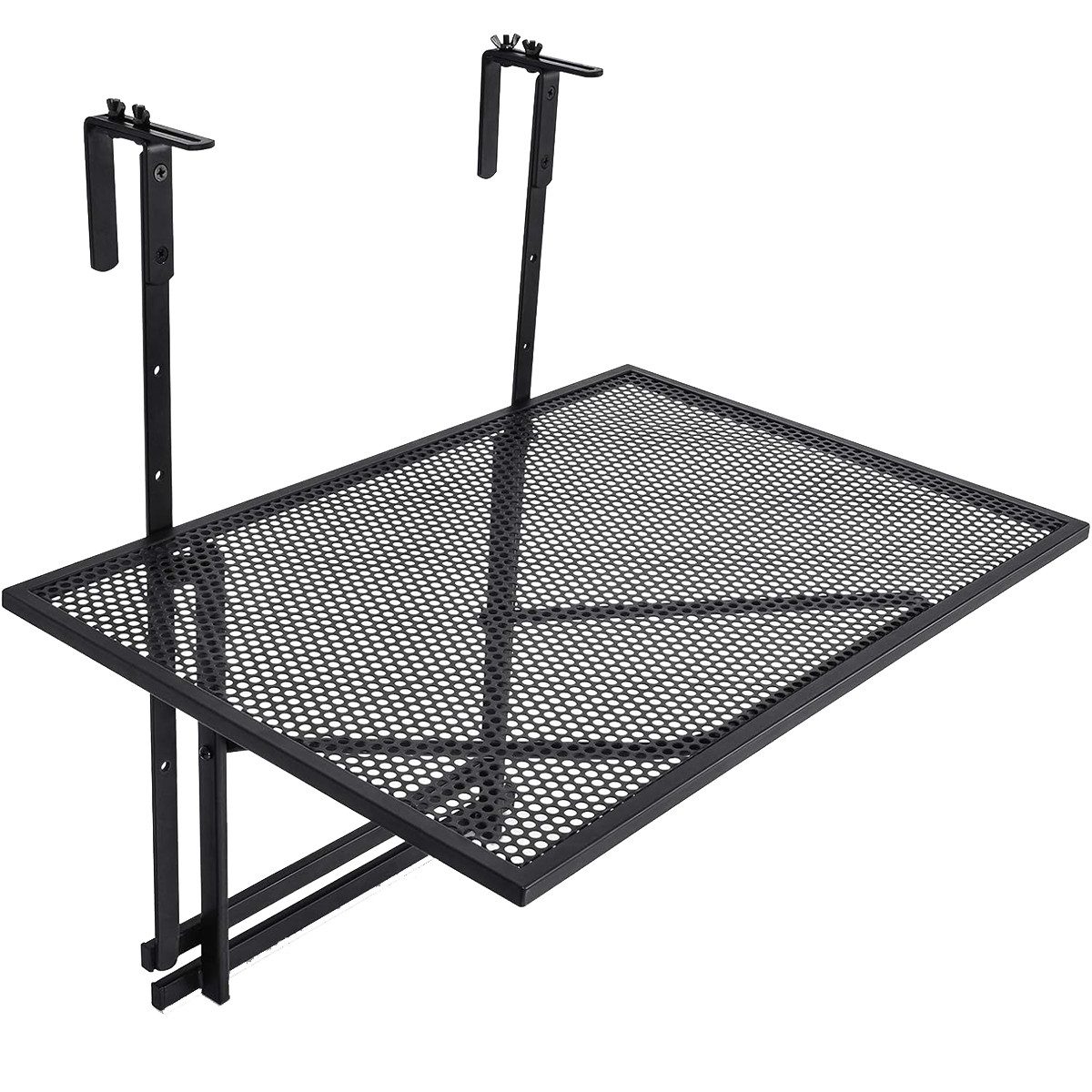 COSTWAY Balkonhängetisch klappbar, Klappbar Metall, 5-stufig günstig online kaufen