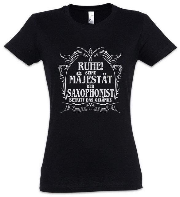 Urban Backwoods Print-Shirt Seine Majestät Der Saxophonist Damen T-Shirt Sa günstig online kaufen