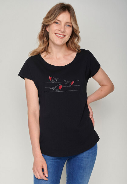 Animal Birds Line Cool - T-shirt Für Damen günstig online kaufen