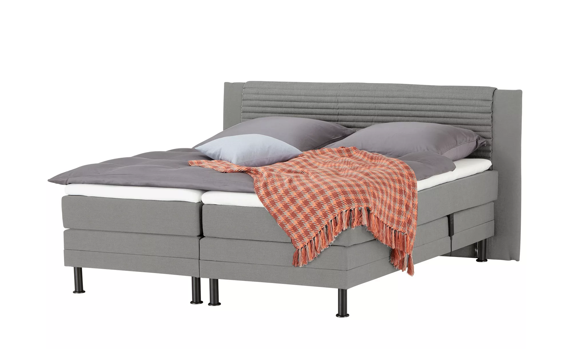 SKAGEN BEDS Motor-Boxspringbett  Synda ¦ grau ¦ Maße (cm): B: 160 H: 107 Be günstig online kaufen