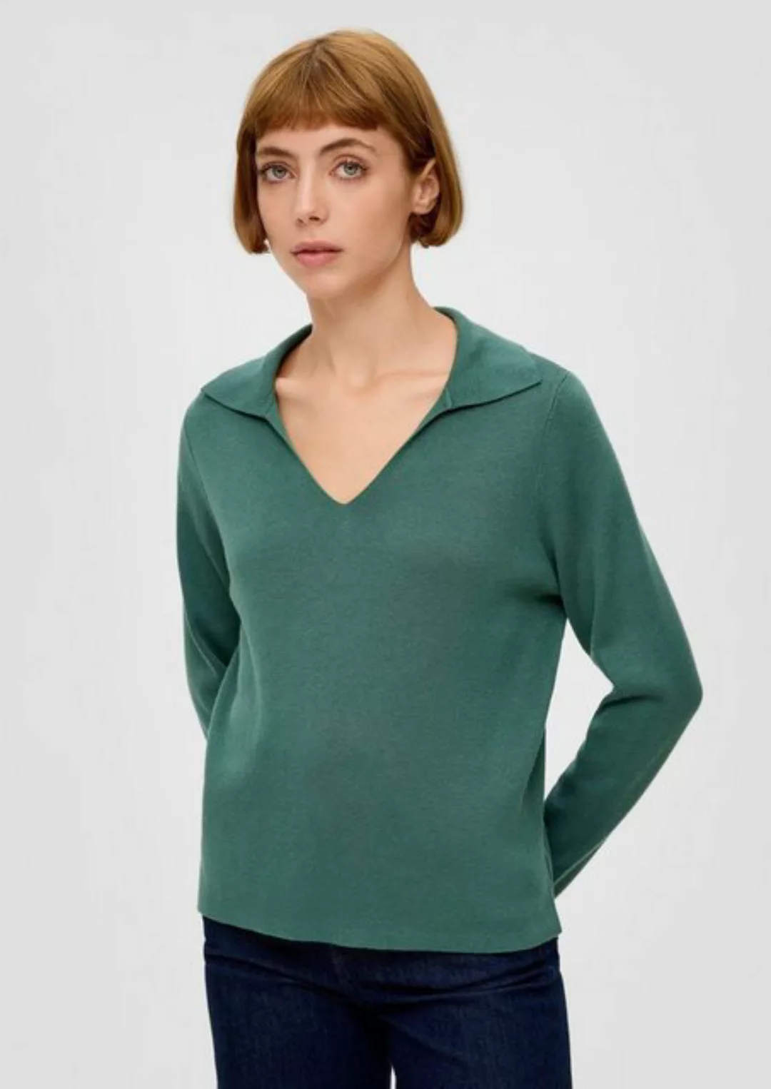 s.Oliver Strickpullover mit Streifen-Muster günstig online kaufen