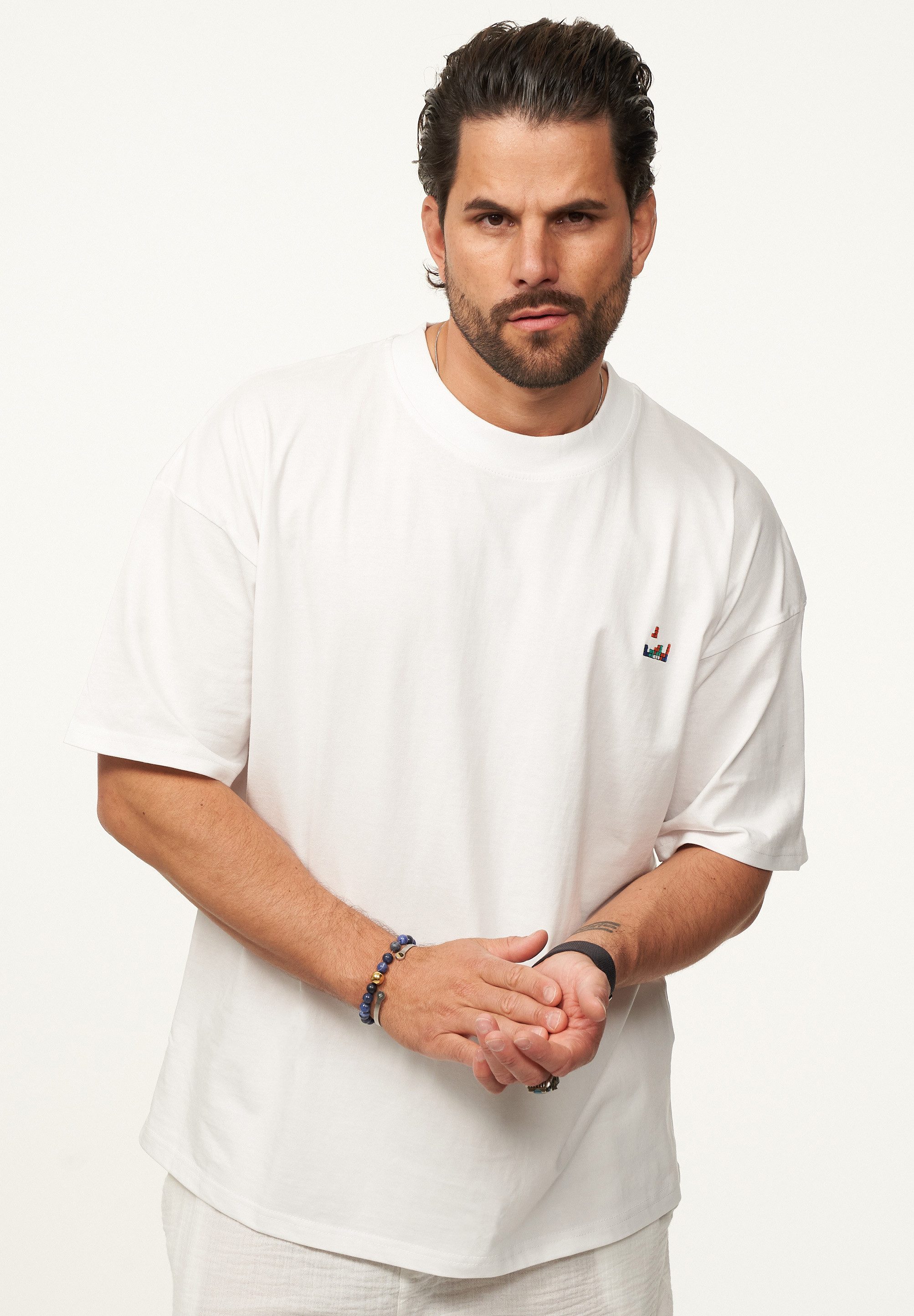SOULSTAR T-Shirt mit Stickerei Herren Oversize-Fit günstig online kaufen