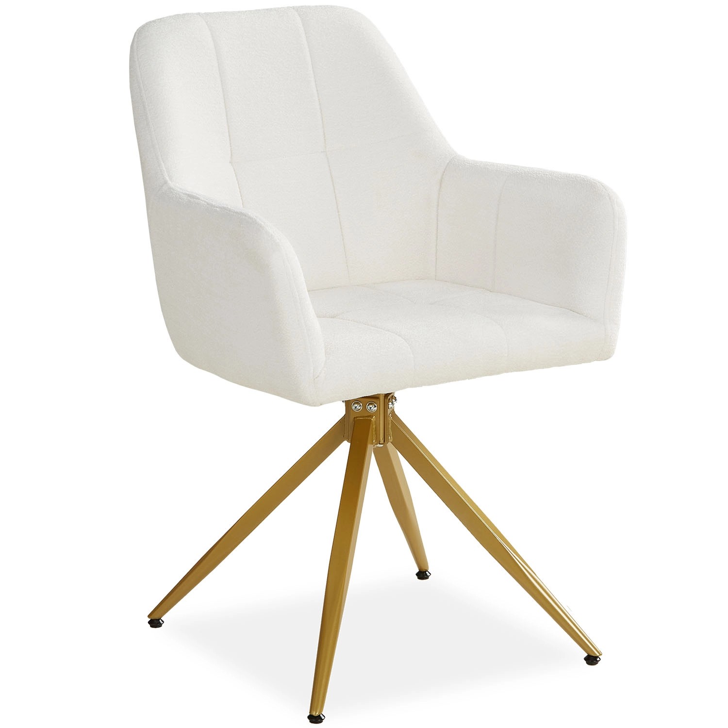 Homestyle4u Polsterstuhl Drehbar in Beige 2629 günstig online kaufen