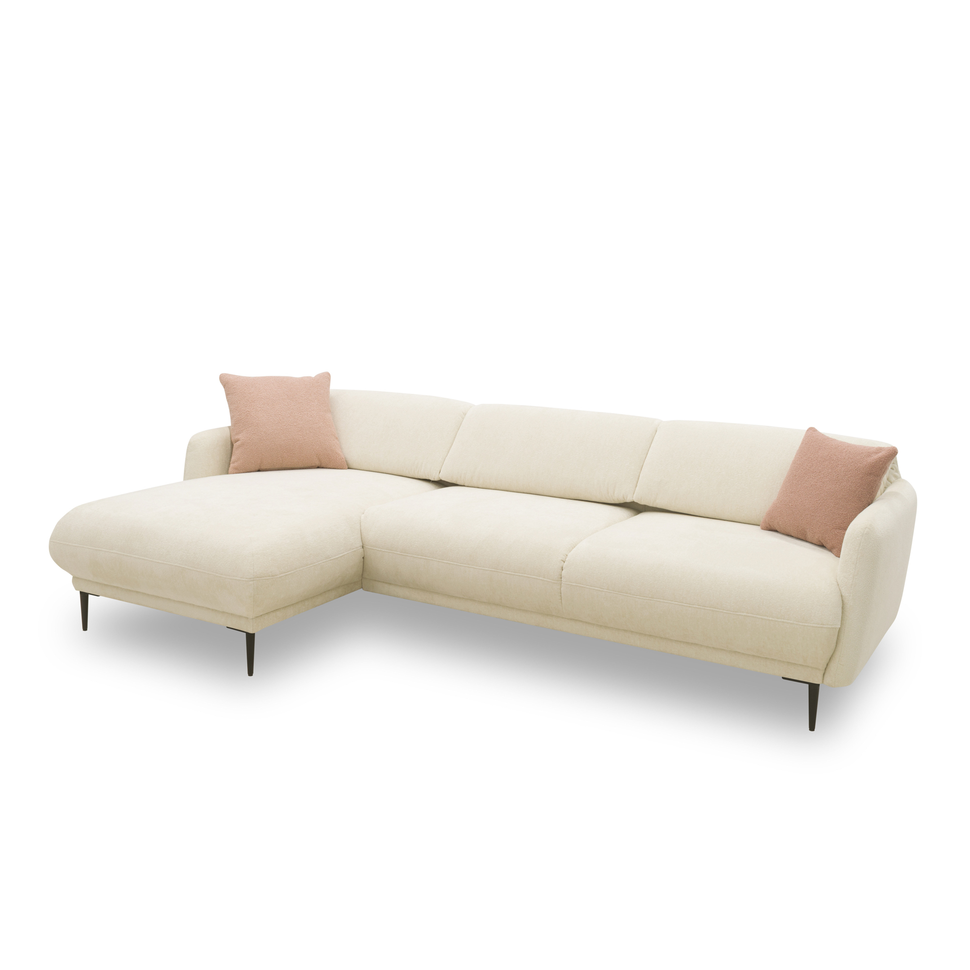 Ecksofa 200 023, L-Form, Rückenfunktion, Holz-Füße, 269 x 156 x 73 (BxTxH), günstig online kaufen