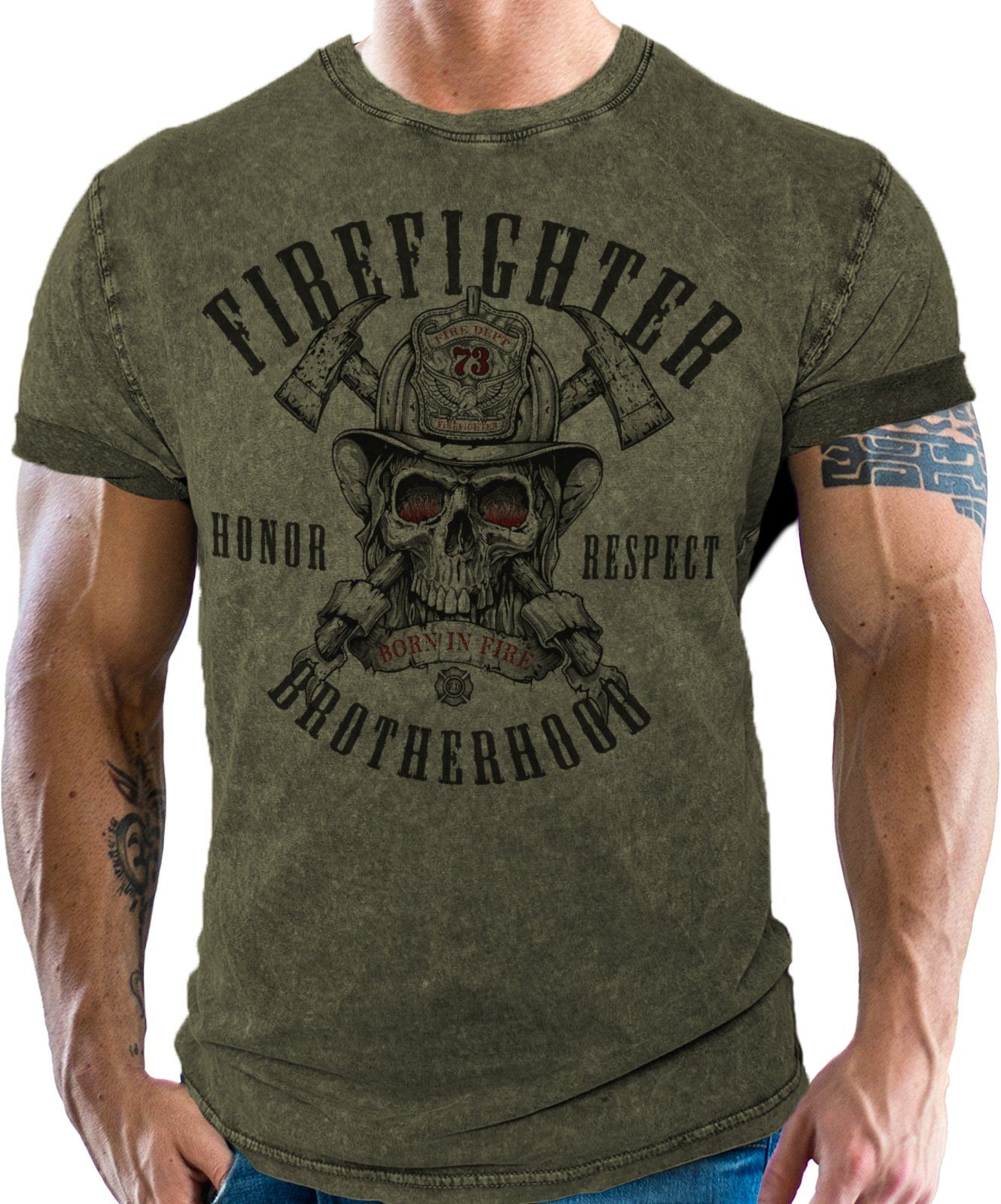 LOBO NEGRO® T-Shirt im used vintage günstig online kaufen