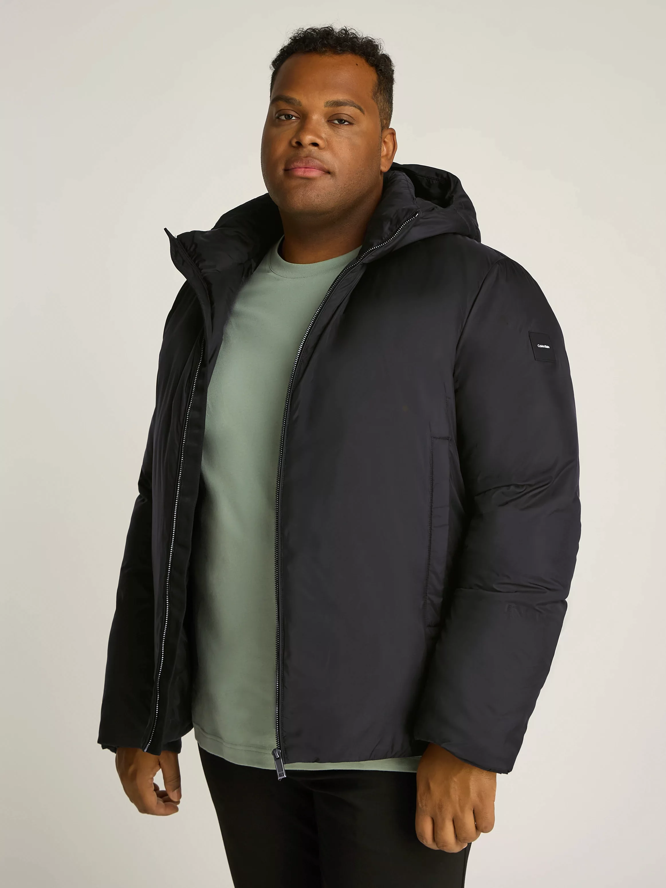 Calvin Klein Big&Tall Outdoorjacke "BT NON QUILT PADDED HOOD JACKET", mit K günstig online kaufen