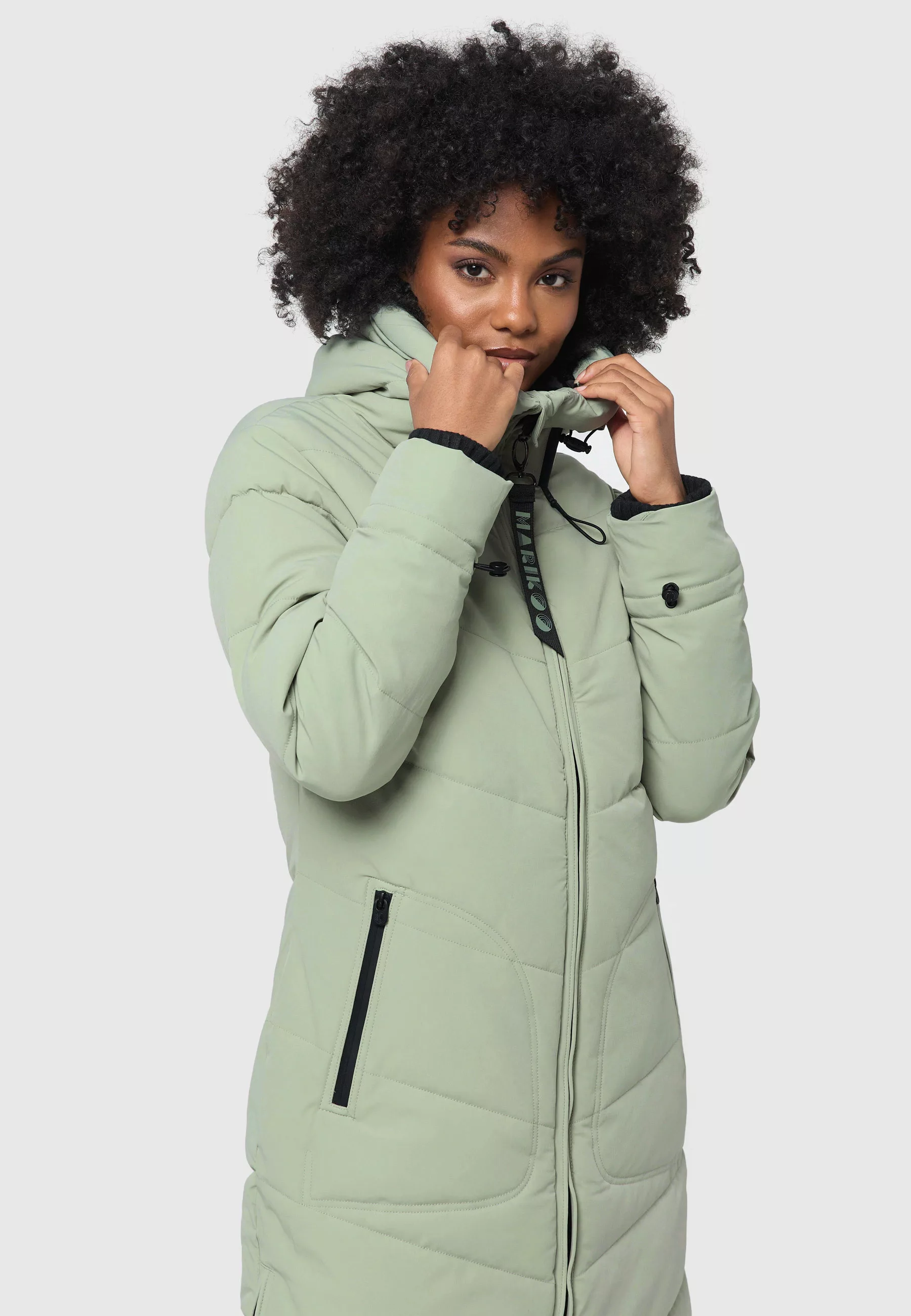 Marikoo Winterjacke "Benikoo", langer Winter Mantel gesteppt günstig online kaufen