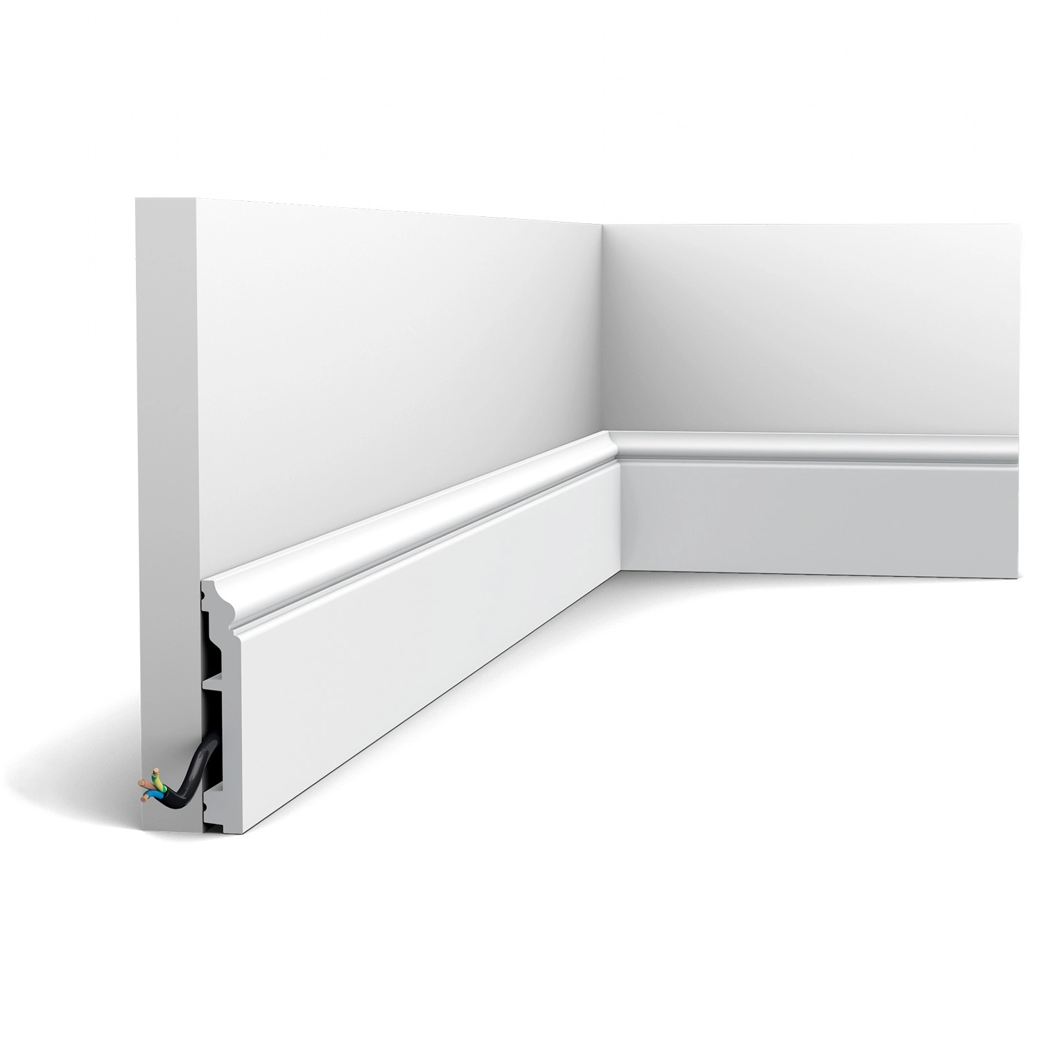 ORAC DECOR SX173-RAL9003 AXXENT CONTOUR Sockelleiste bereits lackiert 2 m 2 günstig online kaufen