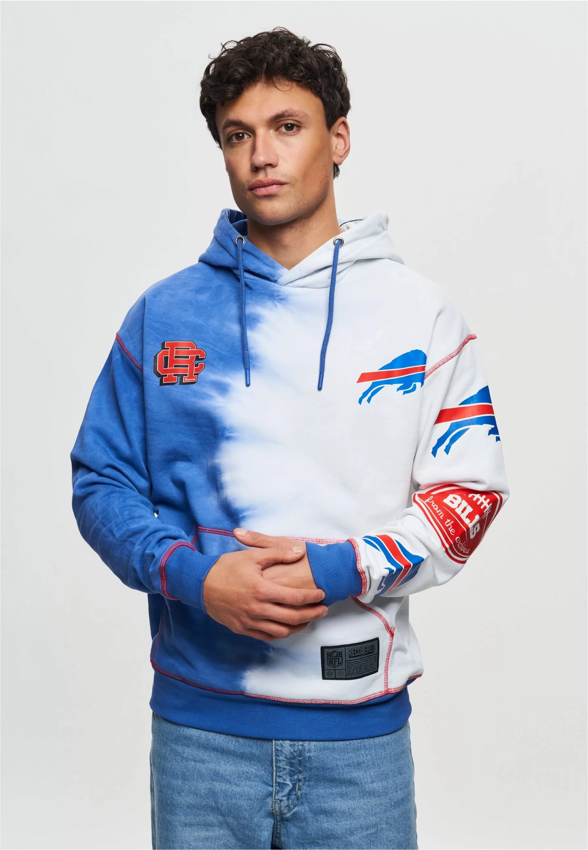 Recovered Kapuzensweatshirt "NFL Bills Ink Dye Effect On", im lockeren Schn günstig online kaufen