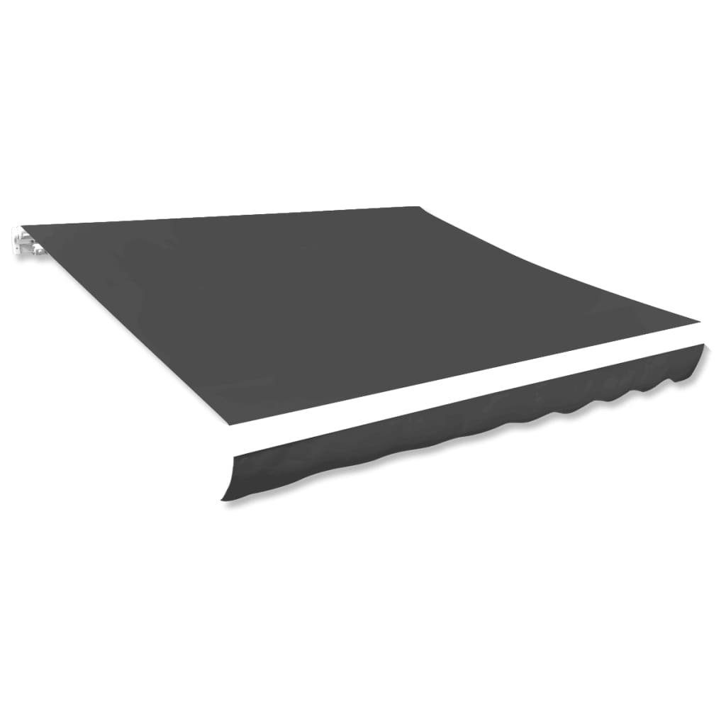 furnicato Markise Markisenbespannung Canvas Anthrazit 350x250 günstig online kaufen