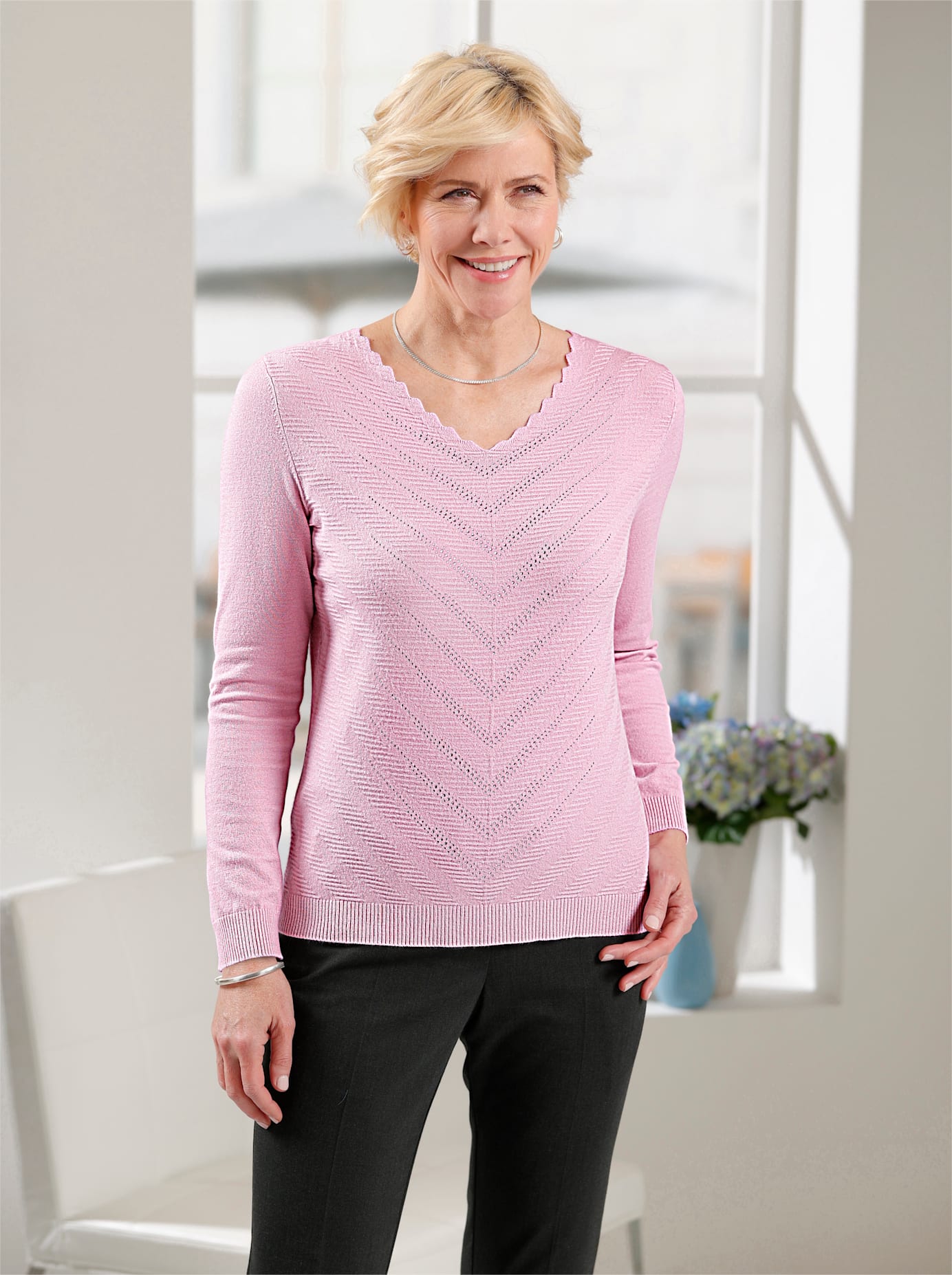 Classic V-Ausschnitt-Pullover "V-Pullover" günstig online kaufen