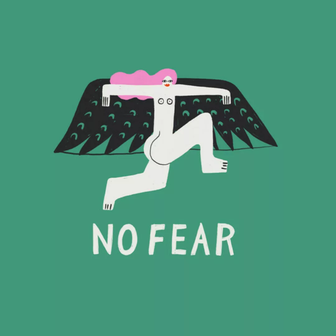 Poster / Leinwandbild - No Fear günstig online kaufen