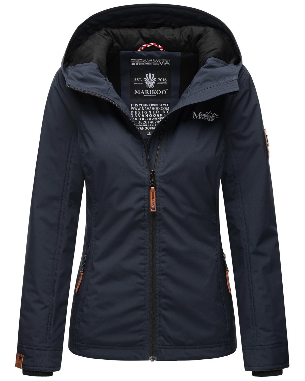 Marikoo Outdoorjacke "Brombeere", sportliche Übergangsjacke mit Kapuze günstig online kaufen