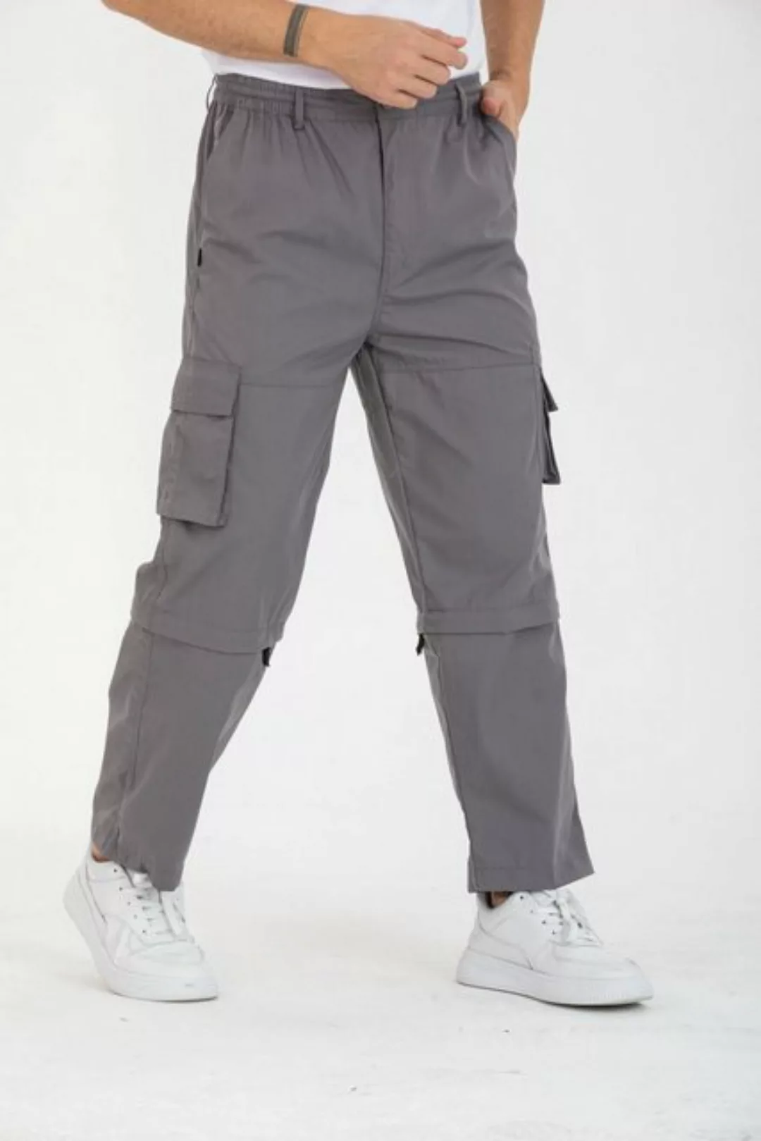 Kendindza Collection Cargohose Herren Zipp Off Cargohose Dehnbund Arbeit Ho günstig online kaufen