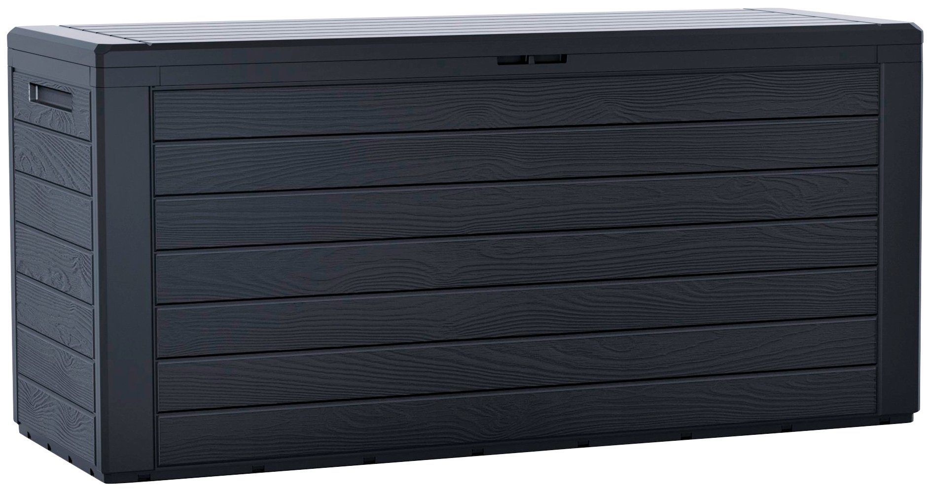 Prosperplast Gartenbox Auflagenbox Woodebox 280 Liter günstig online kaufen