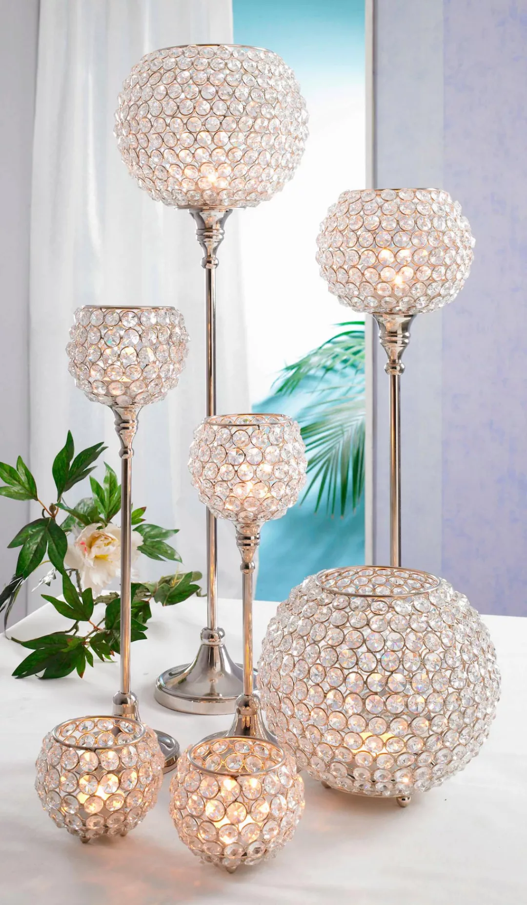 Home affaire Kerzenständer »Kristall« günstig online kaufen