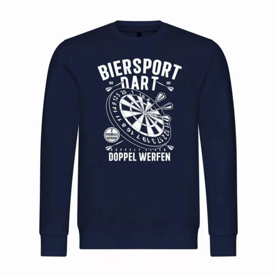 deinshirt Rundhalspullover Herren Pullover Biersport Dart Mit Print Motiv, günstig online kaufen