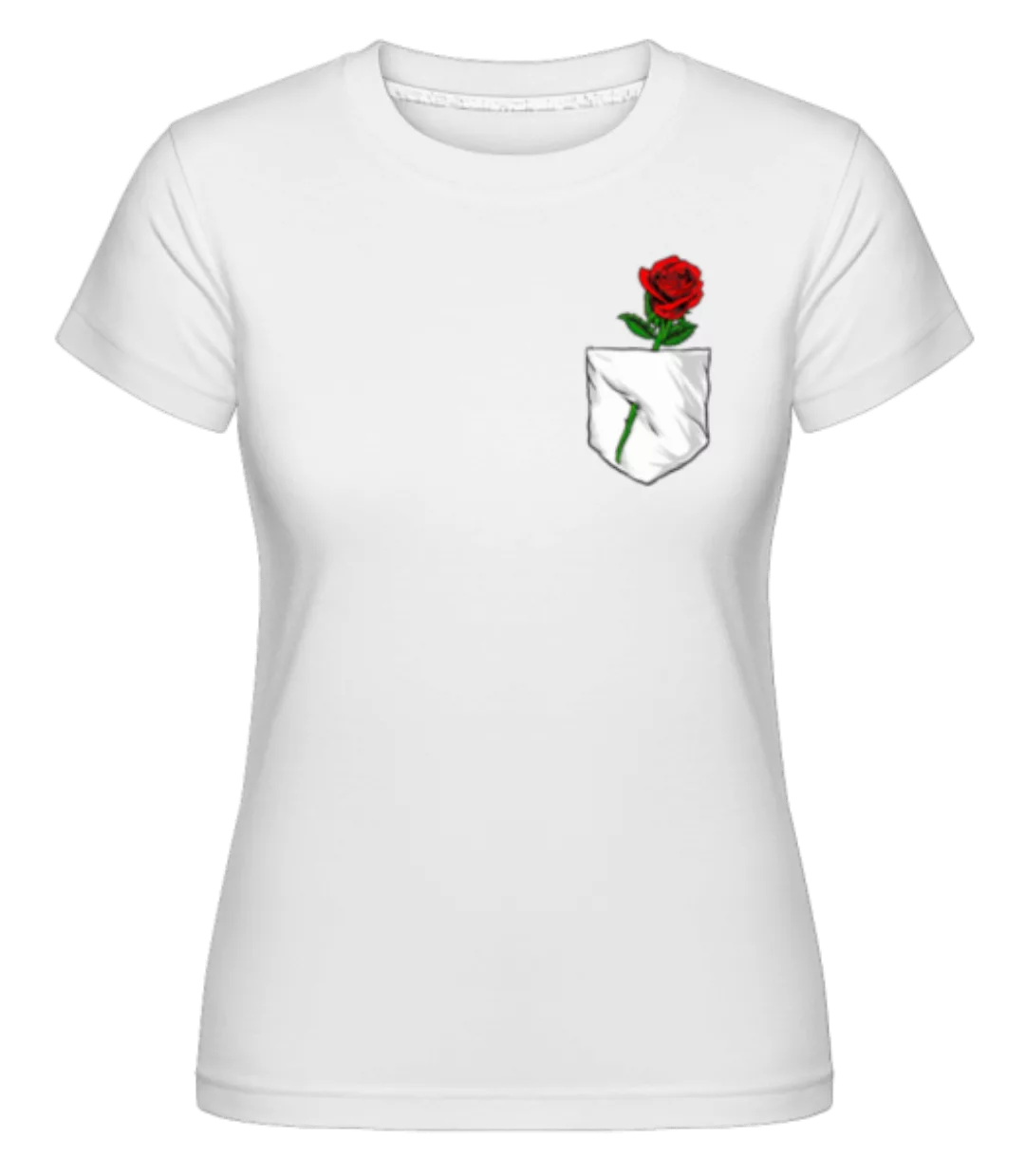 Brusttasche Rose · Shirtinator Frauen T-Shirt günstig online kaufen