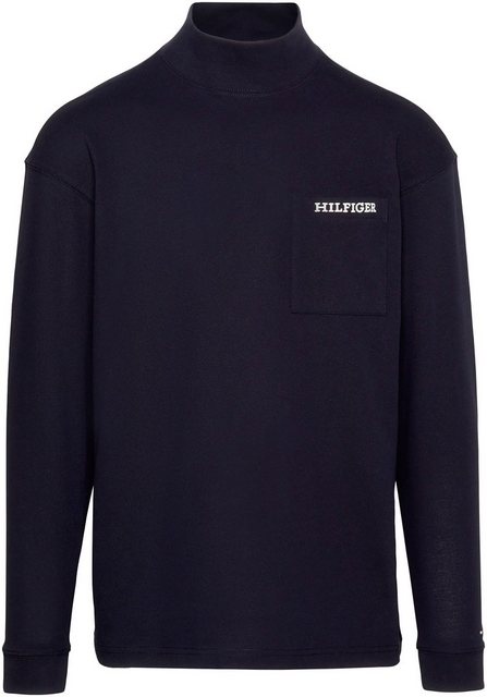 Tommy Hilfiger Langarmshirt MONOTYPE PIQUE POCKET LS TEE günstig online kaufen