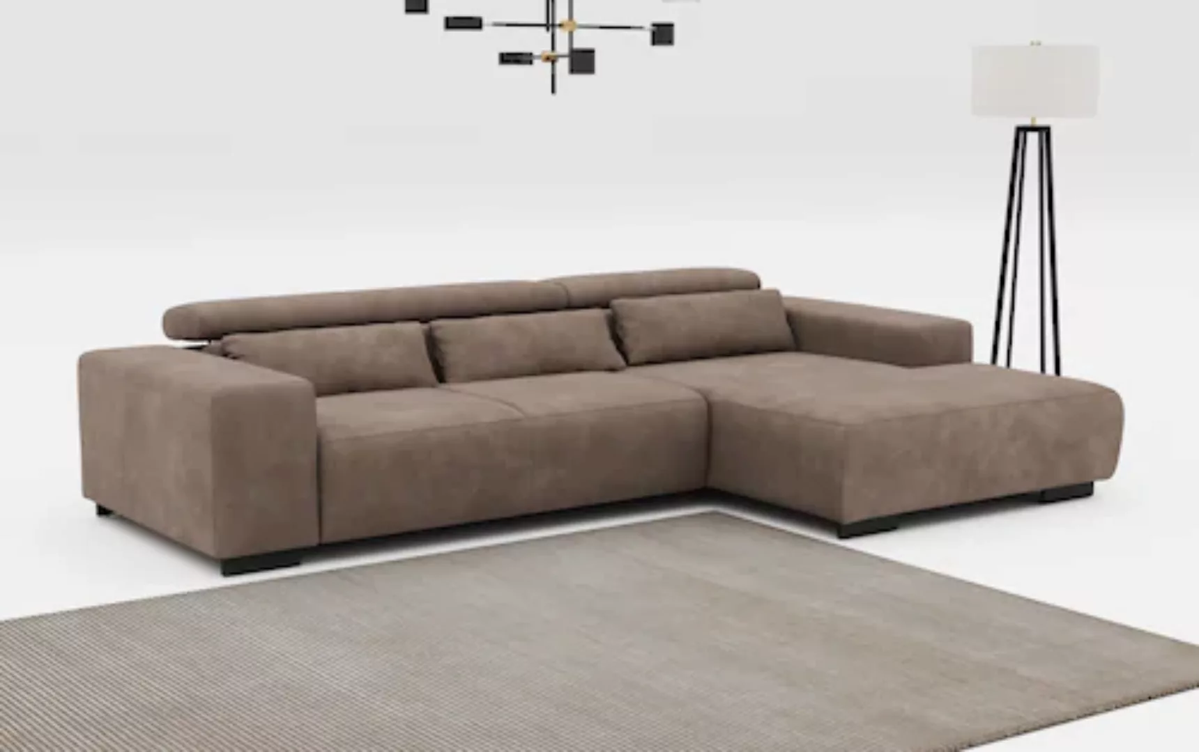 COTTA Ecksofa "Side L-Form", Mit Kopfstützenverstellung günstig online kaufen