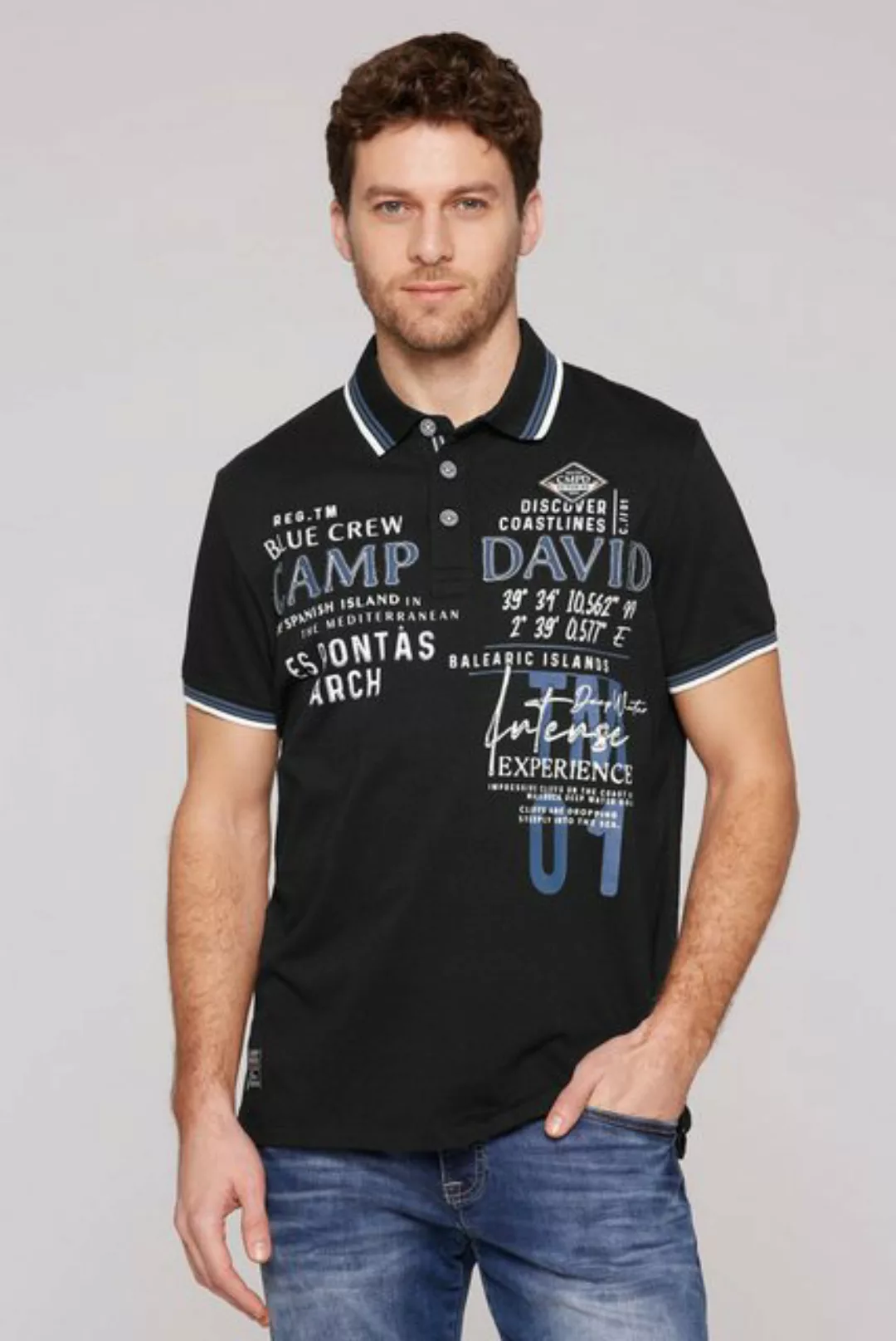 CAMP DAVID Poloshirt aus Baumwolle günstig online kaufen