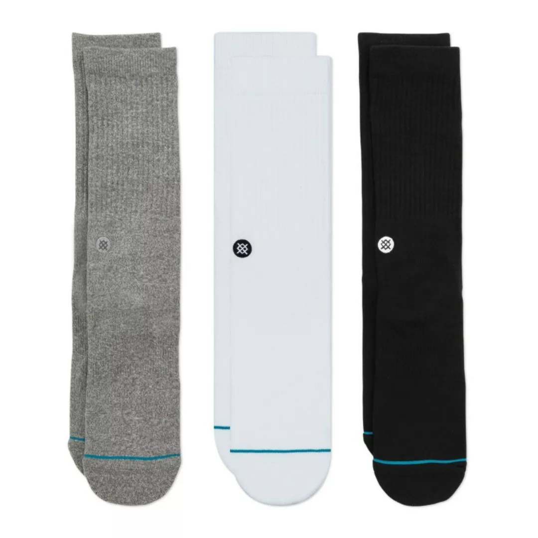 Stance 3-er Set Socken Schwarz, Grau & Weiß günstig online kaufen