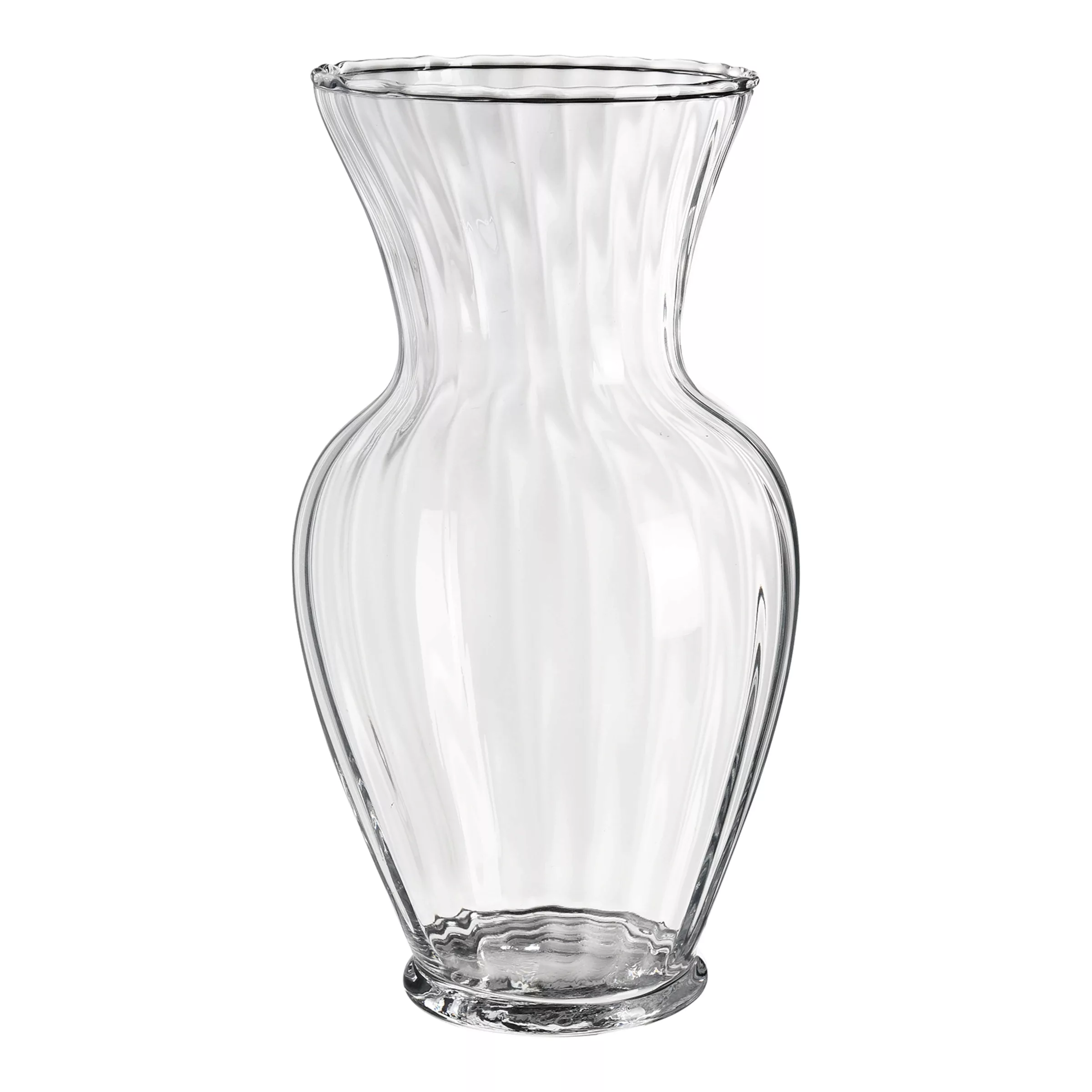 Vase AMPHORE RILLS ca.13x23,5cm, klar günstig online kaufen