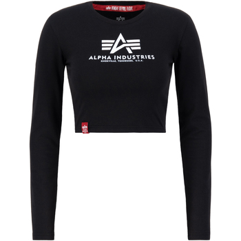 Alpha Industries  Sweatshirt Basic Cropped Longsleeve W - black günstig online kaufen