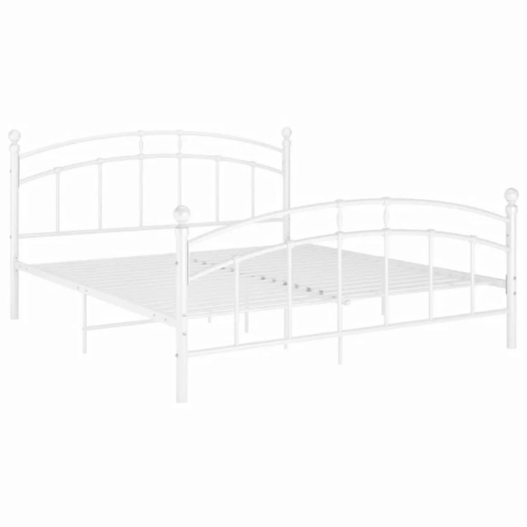 vidaXL Bettgestell Bettgestell Grau Metall 200x200 cm Doppelbett Bett Bettr günstig online kaufen