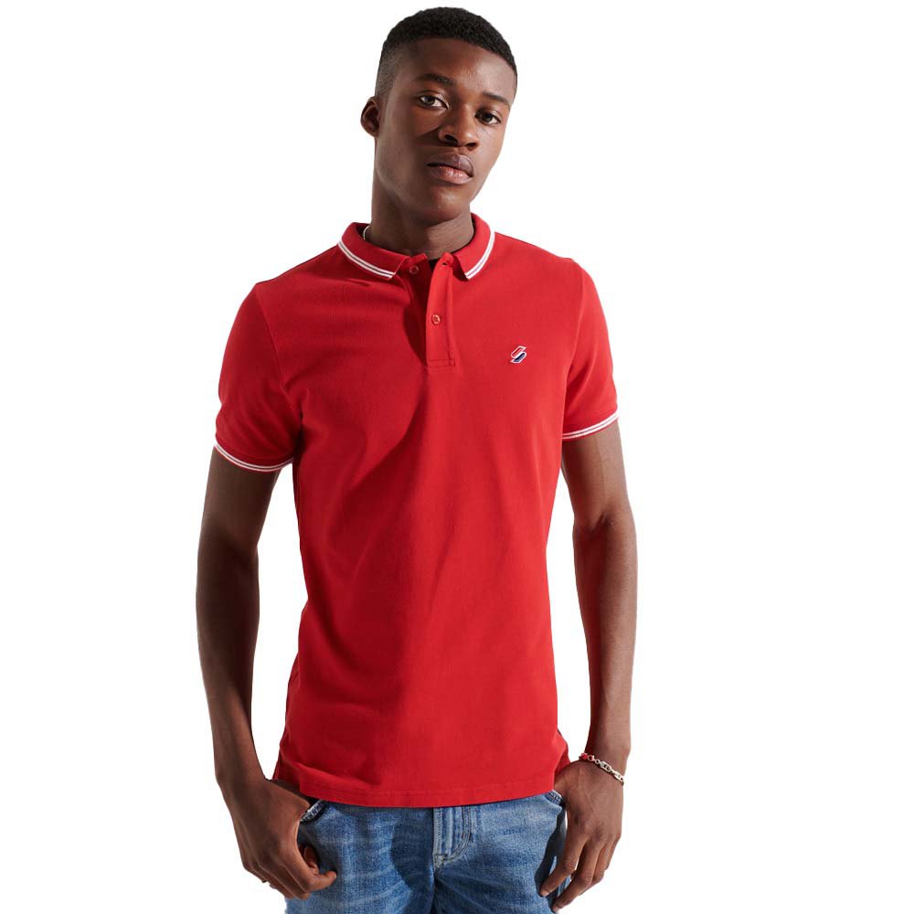 Superdry Code Kurzarm-polo M Risk Red günstig online kaufen