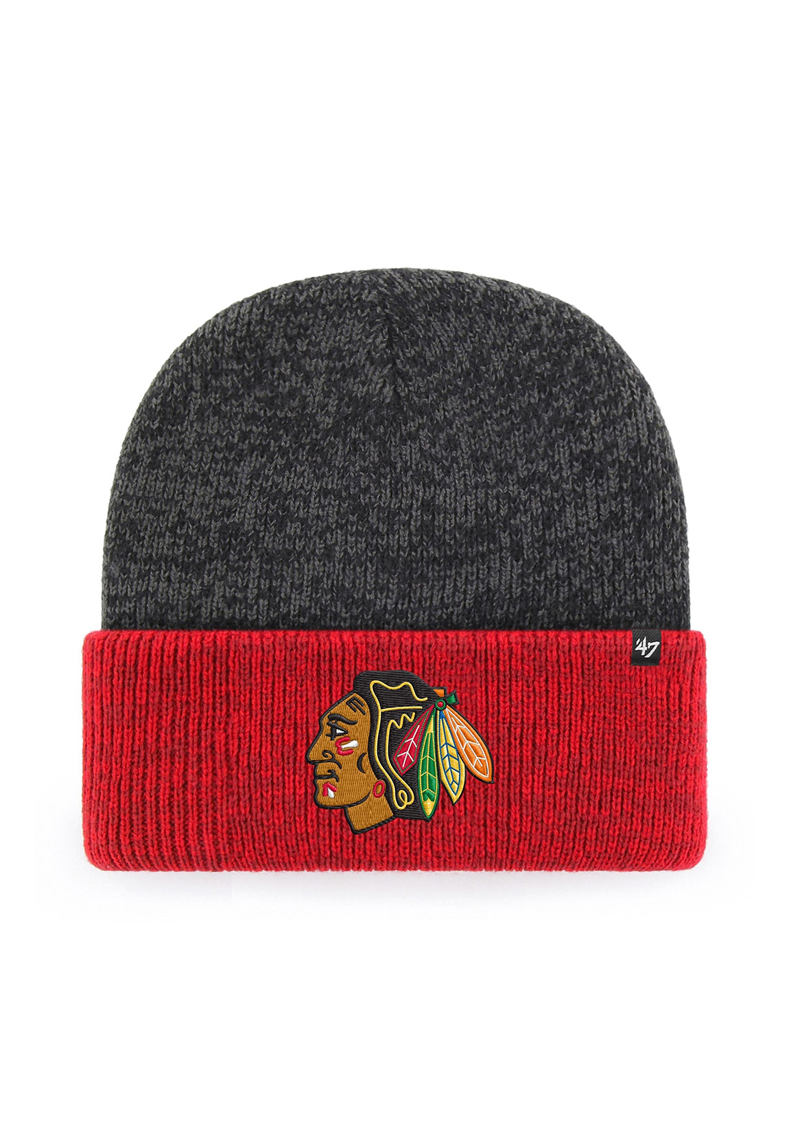 47 Brand Beanie CHICAGO BLACKHAWKS H-TTBFZ04ACE-BK Schwarz Rot günstig online kaufen