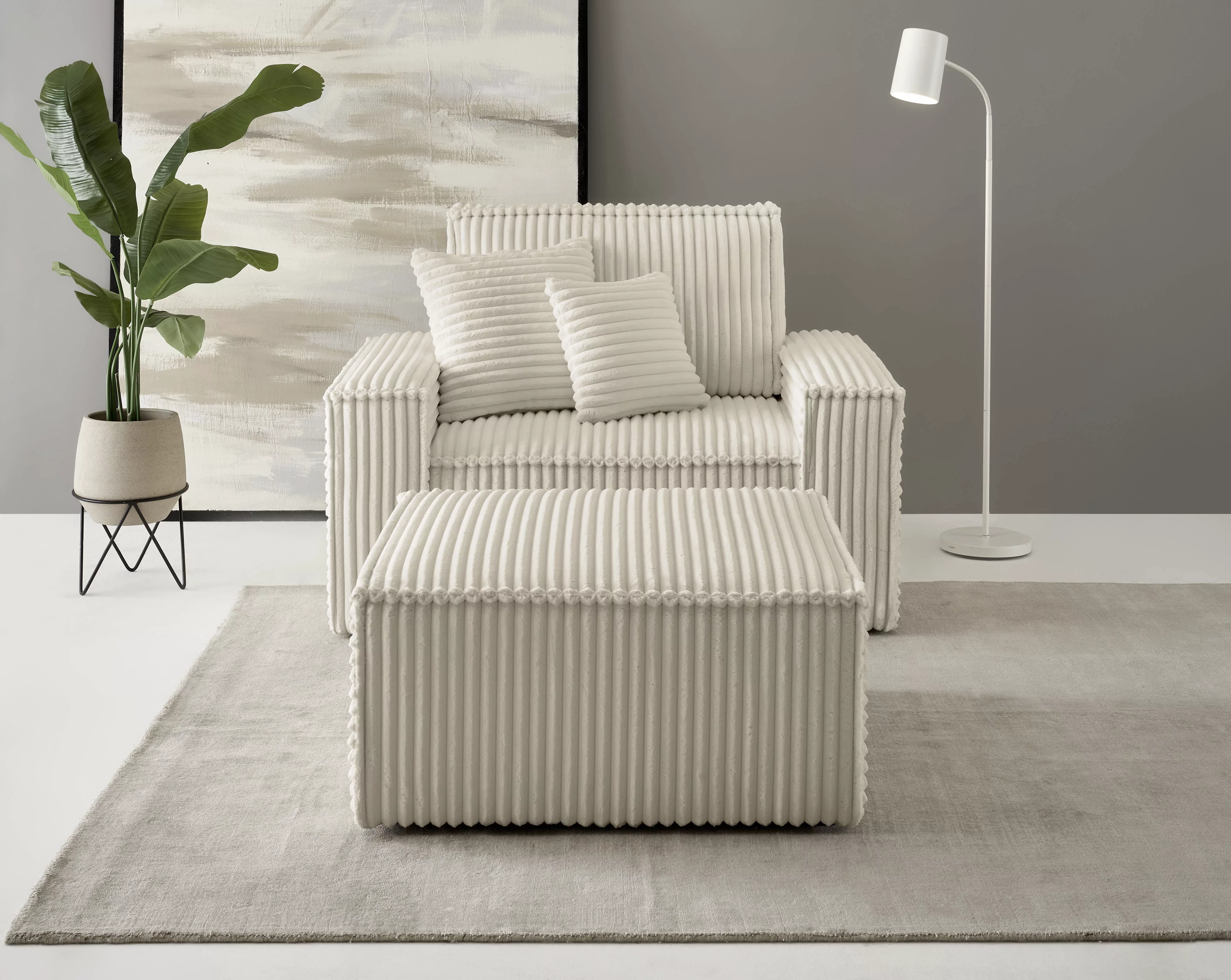 andas Loveseat "Finnley", (2 St.), Loveseat und Hocker im Set, passend zur günstig online kaufen