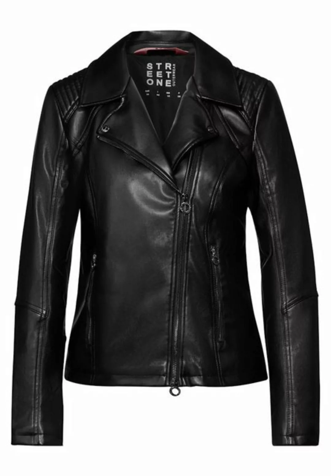 STREET ONE Funktionsjacke STREET ONE / Da.Jacke / PU biker Jkt günstig online kaufen