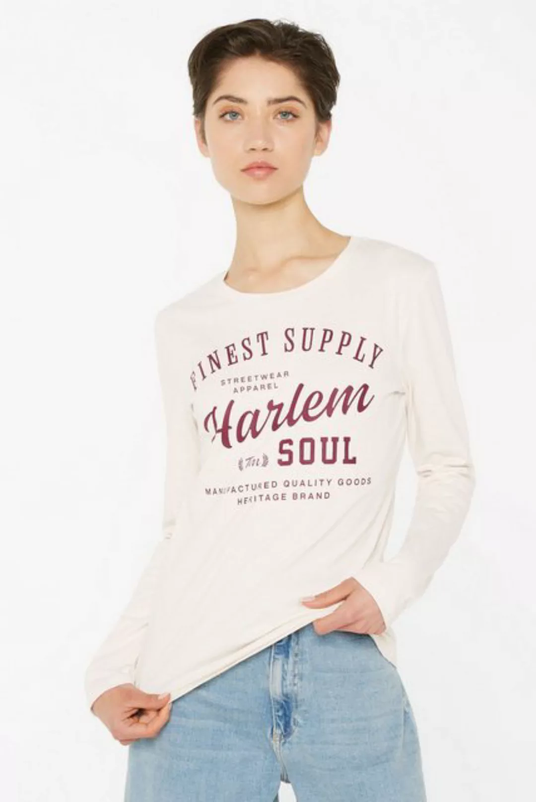 Harlem Soul Langarmshirt, aus Baumwolle günstig online kaufen