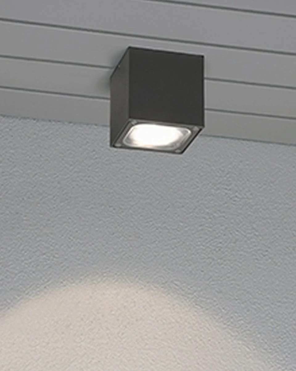 LED Deckenaufbaustrahler Cesena anthrazit IP54 für den Außenbereich günstig online kaufen