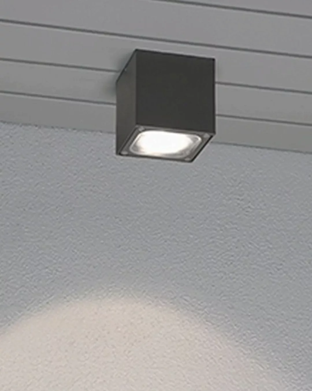 LED Deckenaufbaustrahler Cesena anthrazit IP54 für den Außenbereich günstig online kaufen