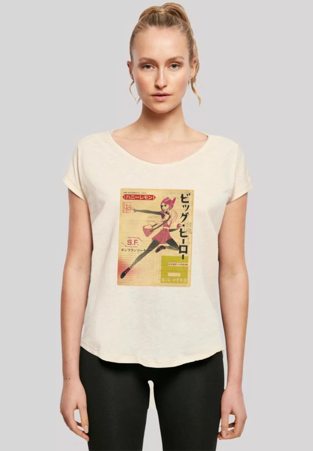 F4NT4STIC T-Shirt "Big Hero 6 Honey Lemon Newspaper", Premium Qualität günstig online kaufen