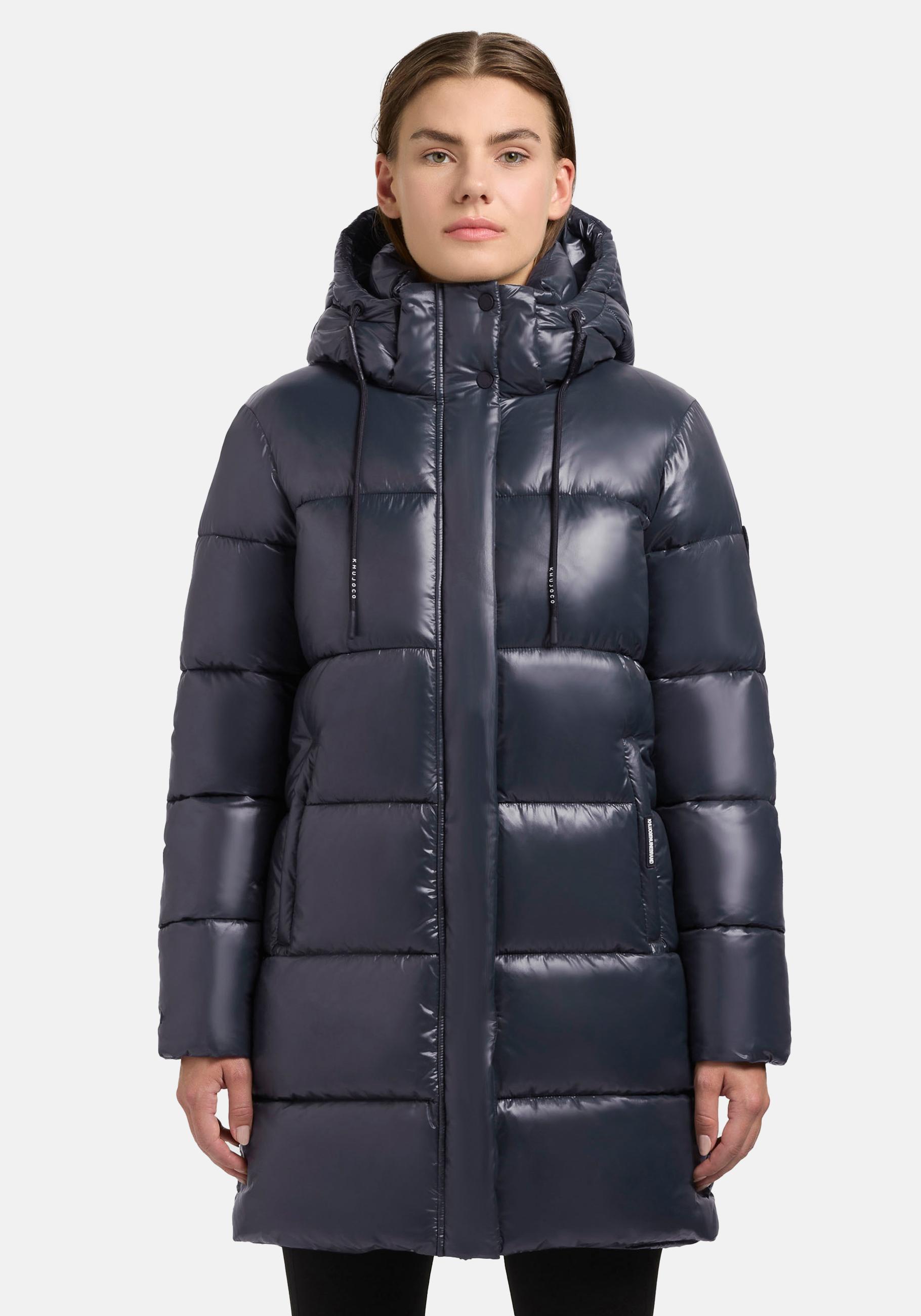 khujo Steppjacke "Jadet2-YM", mit Kapuze, Schimmernder Winter Kurzmantel mi günstig online kaufen